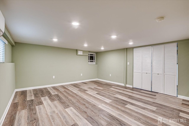 205 Midland Ave, Metuchen, NJ 08840 - finished basement with light wood finished floors and recessed lighting