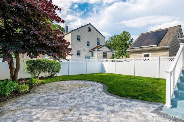 205 Midland Ave, Metuchen, NJ 08840 - fenced backyard with a patio area