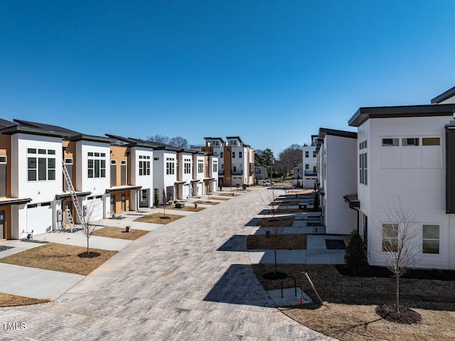 view of street with a residential view