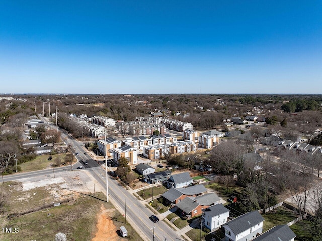 bird's eye view featuring a residential view