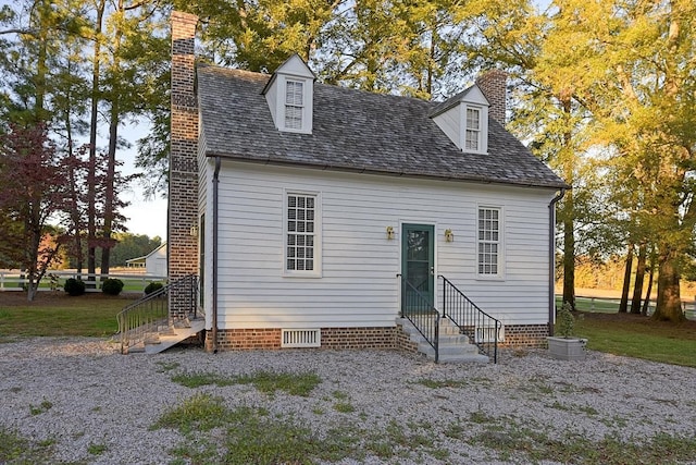 view of rear view of property