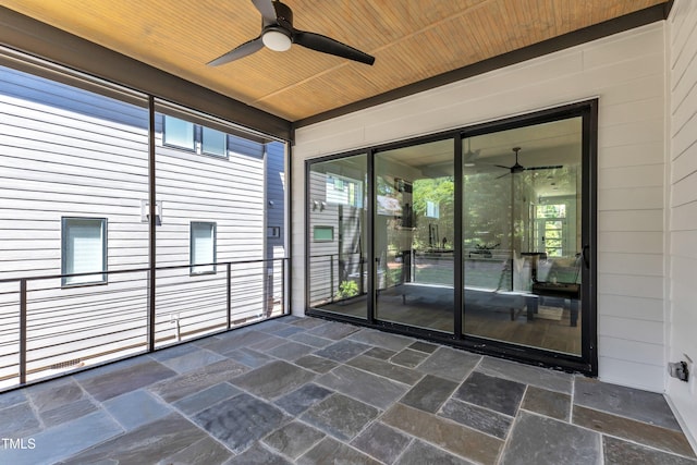 2601 Mayview Rd, Raleigh, NC 27607 - unfurnished sunroom featuring a ceiling fan and a healthy amount of sunlight