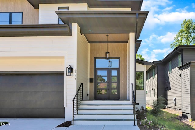 2601 Mayview Rd, Raleigh, NC 27607 - view of exterior entry featuring french doors