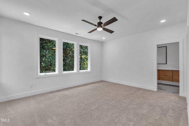 2601 Mayview Rd, Raleigh, NC 27607 - unfurnished bedroom featuring recessed lighting, baseboards, visible vents, and carpet