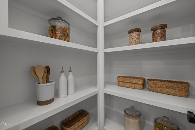 view of pantry