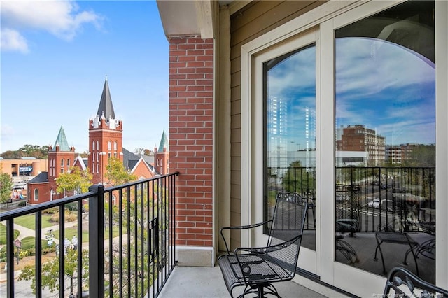 view of balcony