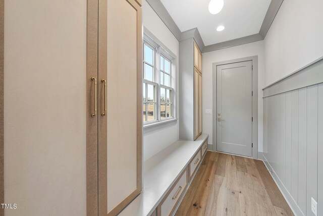 interior space featuring light hardwood / wood-style flooring