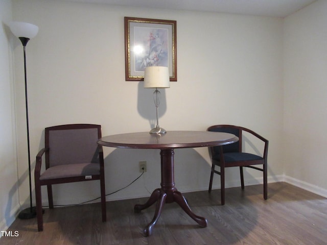 139 Kingsbury Dr, Chapel Hill, NC 27514 - sitting room with baseboards and wood finished floors
