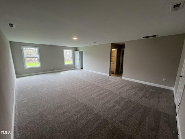 view of carpeted empty room