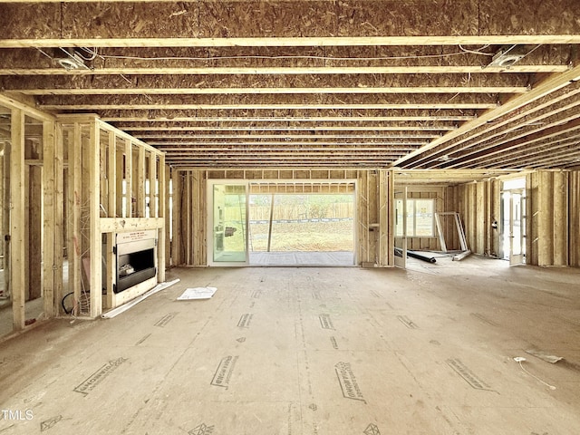 view of unfurnished living room