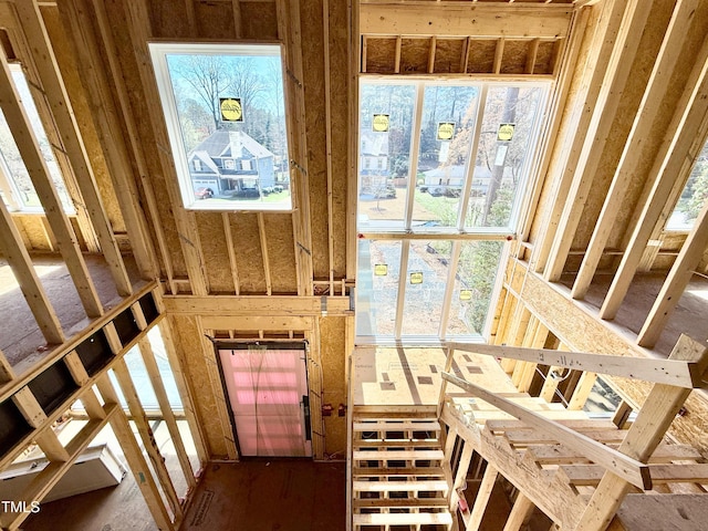 view of stairway