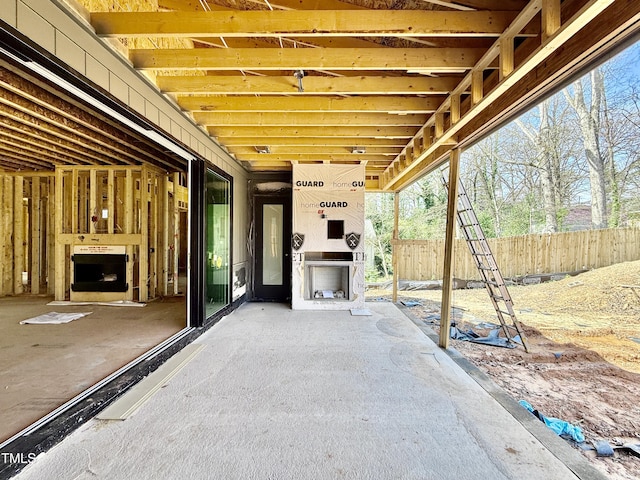 view of patio with fence