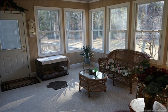 sunroom featuring a healthy amount of sunlight