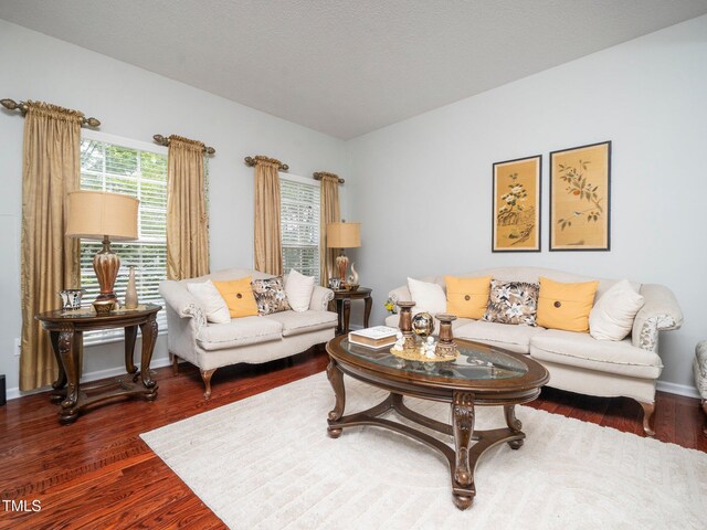1209 Partington St, Wake Forest, NC 27587 - living area featuring wood finished floors and baseboards