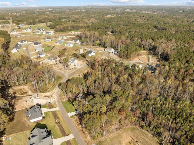 143 Hook Dr Lot 23, Fuquay Varina, NC 27526 - aerial view of property's location with a heavily wooded area