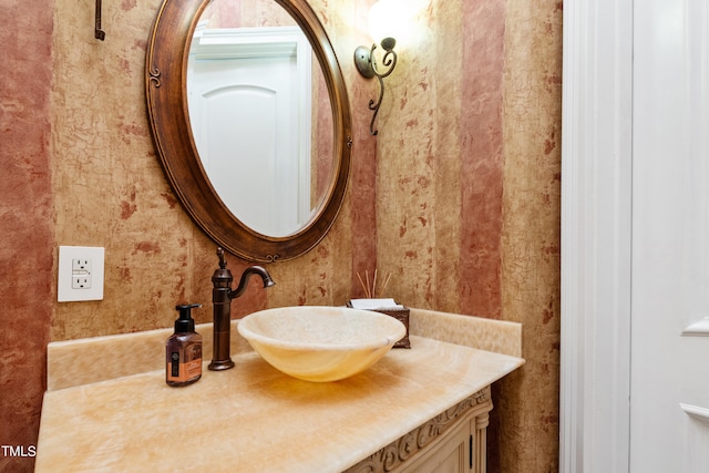 bathroom featuring vanity