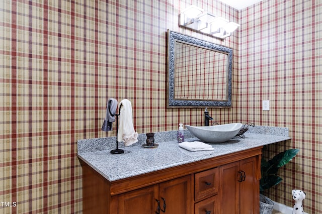 bathroom featuring vanity