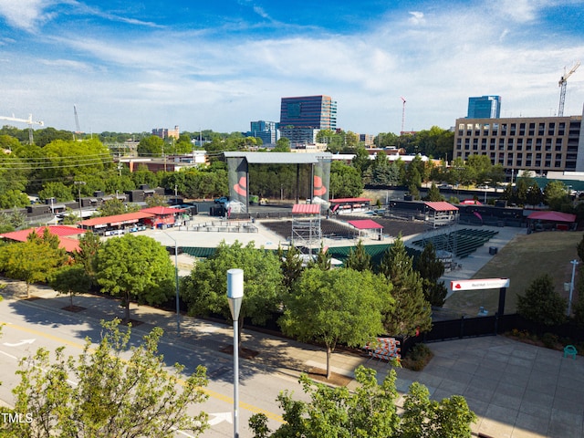 bird's eye view featuring a view of city