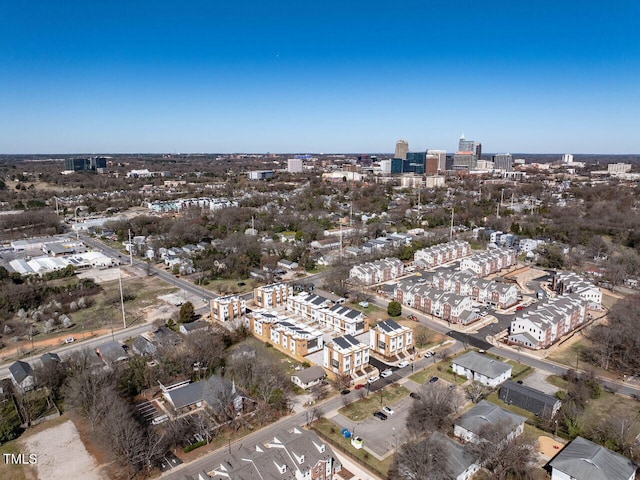 bird's eye view featuring a city view