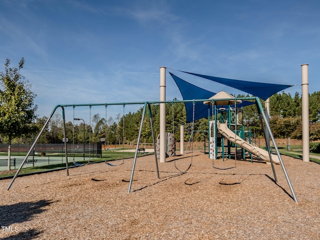 view of play area