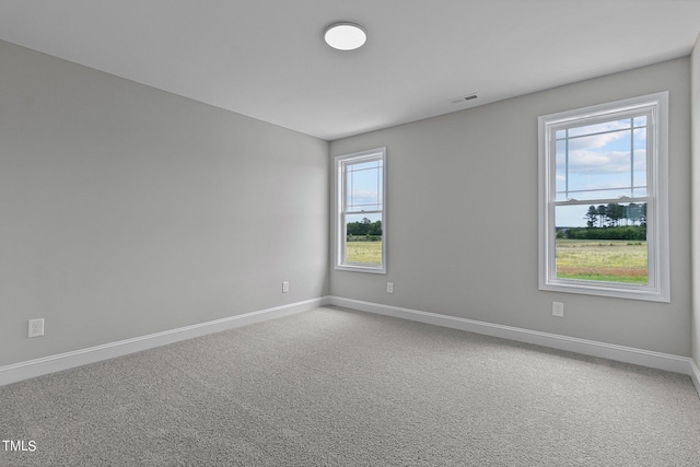 view of carpeted empty room