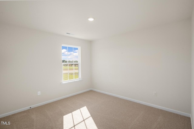 view of carpeted empty room