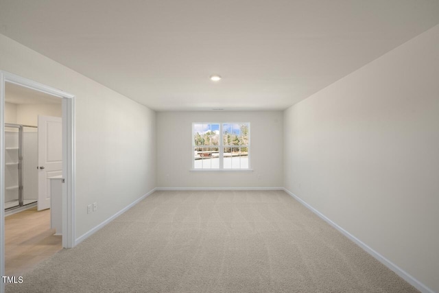 empty room with light carpet