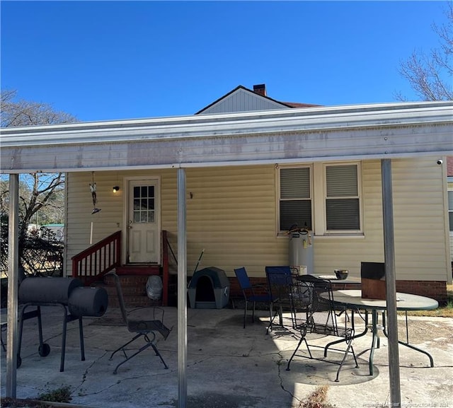 exterior space with a patio