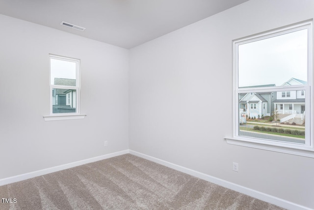 view of carpeted empty room