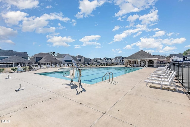 view of pool with a patio