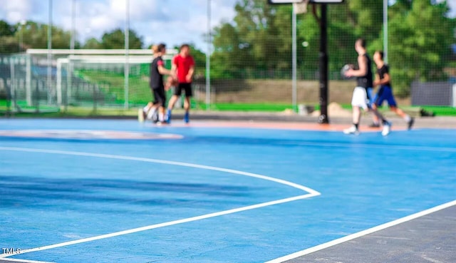 view of sport court