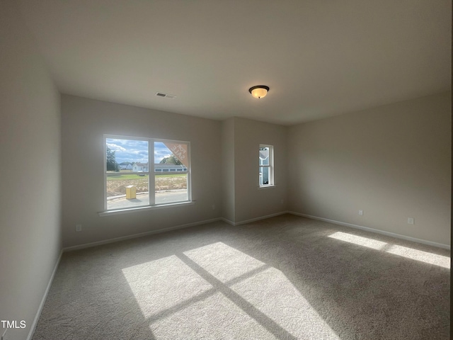 view of carpeted empty room