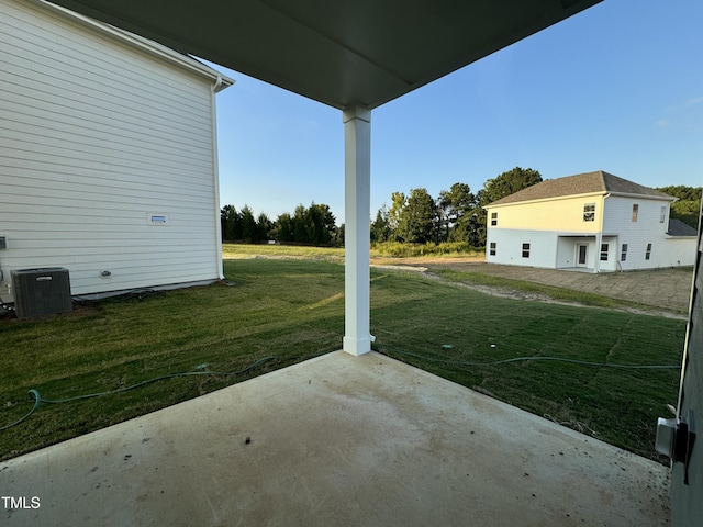 view of patio / terrace featuring central AC unit