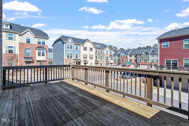 1001 Drayman Pl, Apex, NC 27502 - deck with a residential view