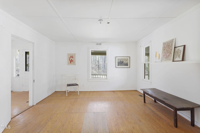 interior space featuring light wood-type flooring