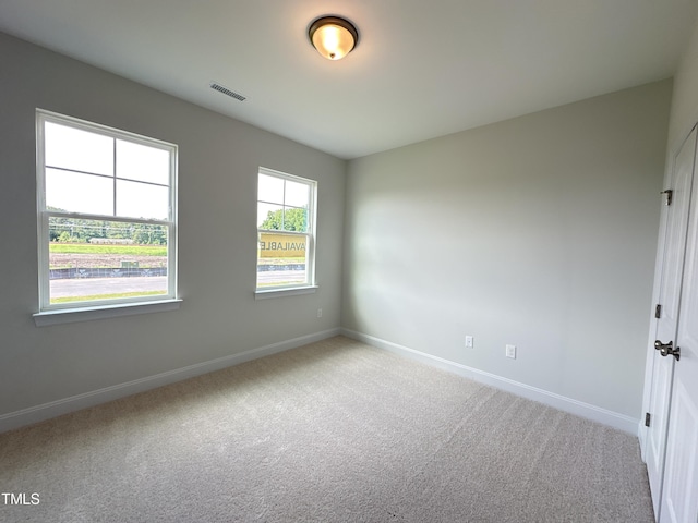 view of carpeted empty room