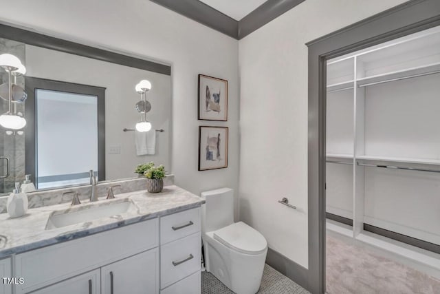 1312 Hunting Ridge Rd, Raleigh, NC 27615 - bathroom with vanity and toilet