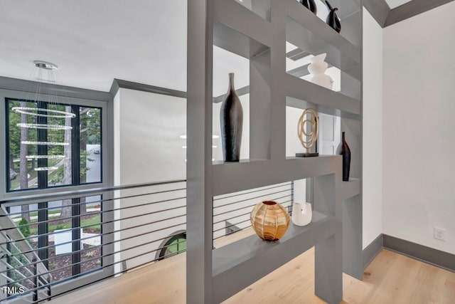 1312 Hunting Ridge Rd, Raleigh, NC 27615 - detailed view of wood finished floors and baseboards