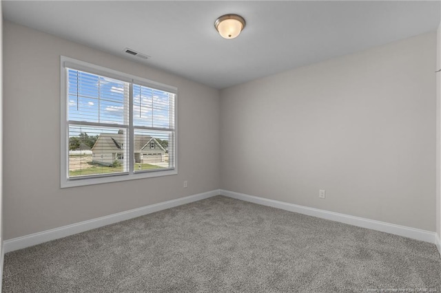 view of carpeted empty room