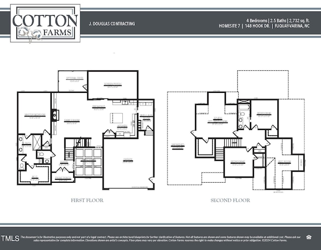 148 Hook Dr Lot 7, Fuquay Varina, NC 27526 - floor plan / room layout