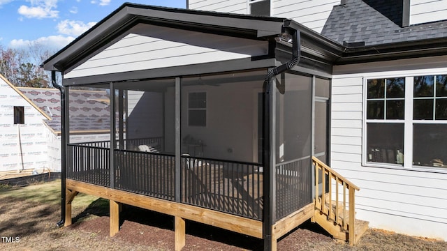 148 Hook Dr Lot 7, Fuquay Varina, NC 27526 - deck featuring a sunroom