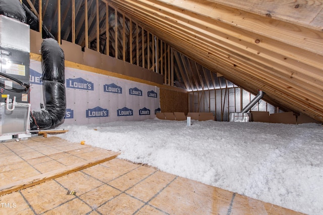 view of attic