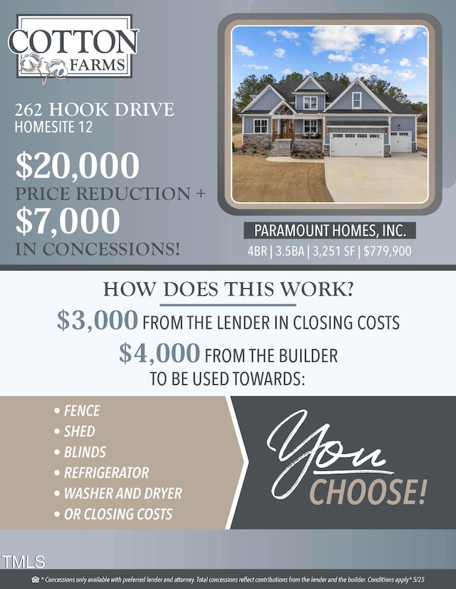 262 Hook Dr Lot 12, Fuquay Varina, NC 27526 - view of a document