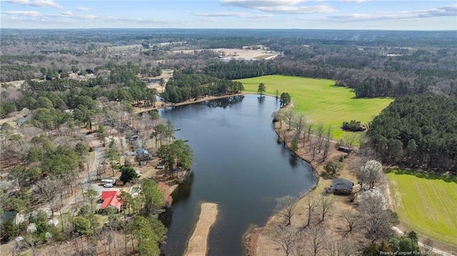 5027 Lake Willett Rd, Sanford, NC 27332 - aerial view with a water view