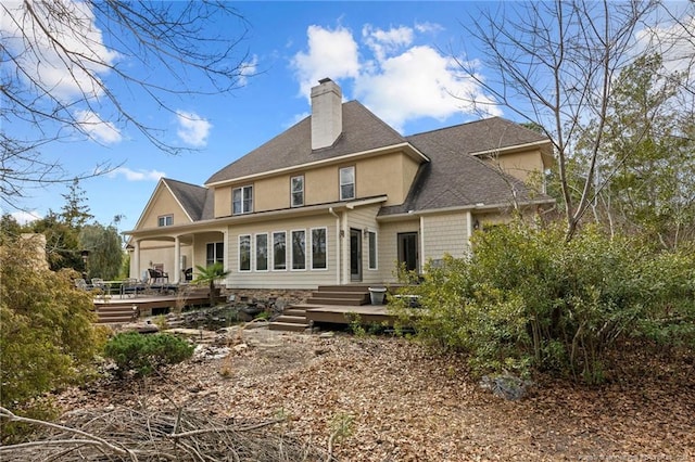 view of rear view of property