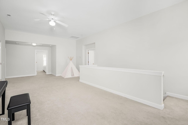 interior space featuring visible vents and baseboards