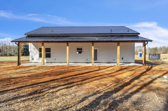 back of house featuring a patio area