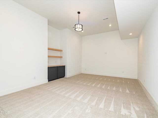 122 W Beech Slope Ct, Chapel Hill, NC 27517 - empty room featuring baseboards, light carpet, and recessed lighting