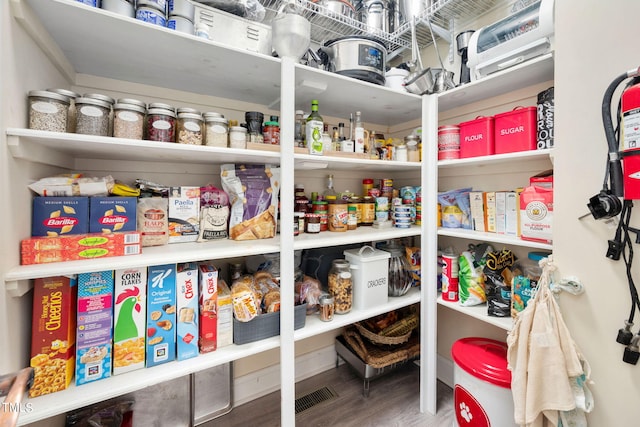 view of pantry