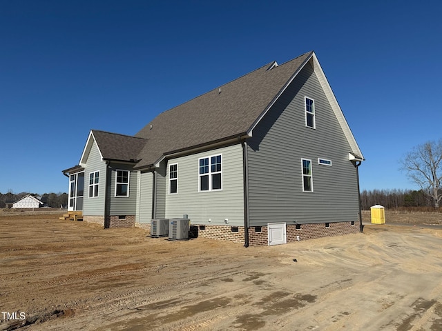 back of property with cooling unit